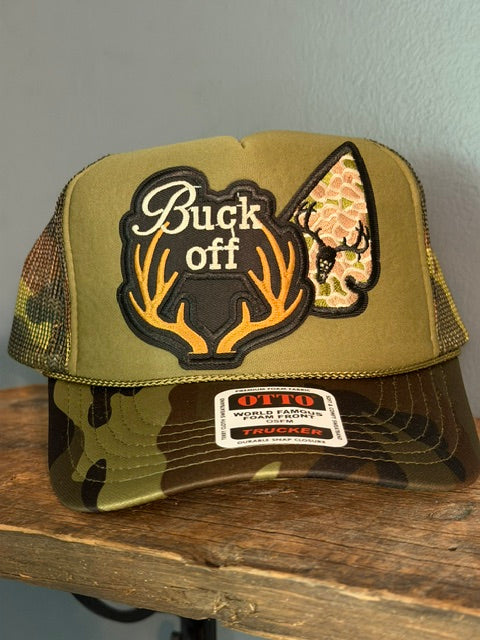 Buck Off OTTO Camo Trucker Hat