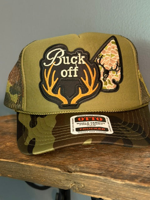 Buck Off OTTO Camo Trucker Hat
