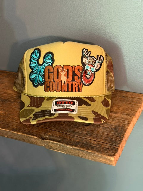 God's Country Buck Camo OTTO Trucker Hat