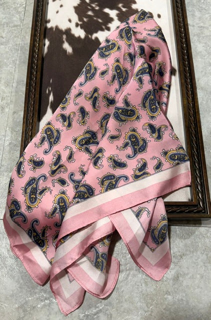 Pink Paisley Wild Rag