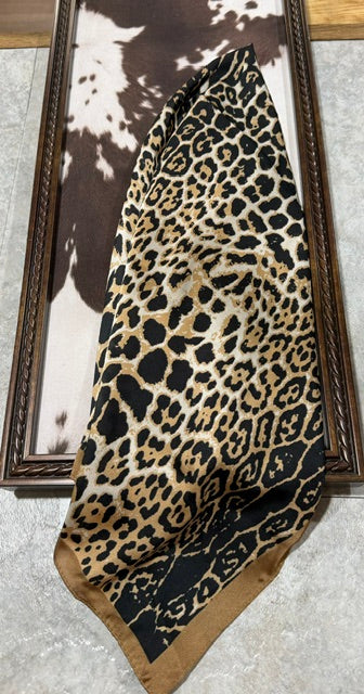 Brown Cheetah Wild Rag