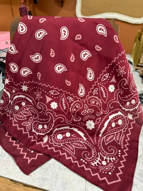 Maroon Wild Rag