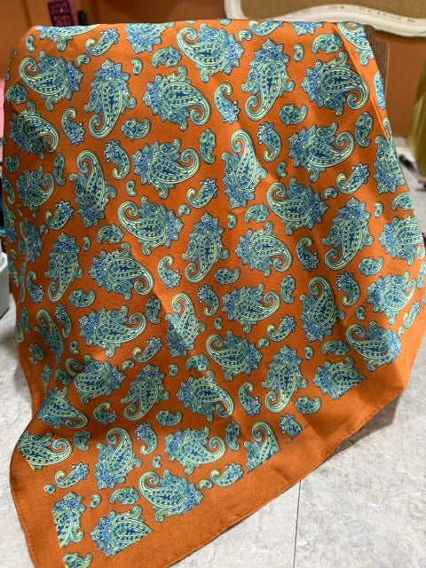 Rust Paisely Wild Rag