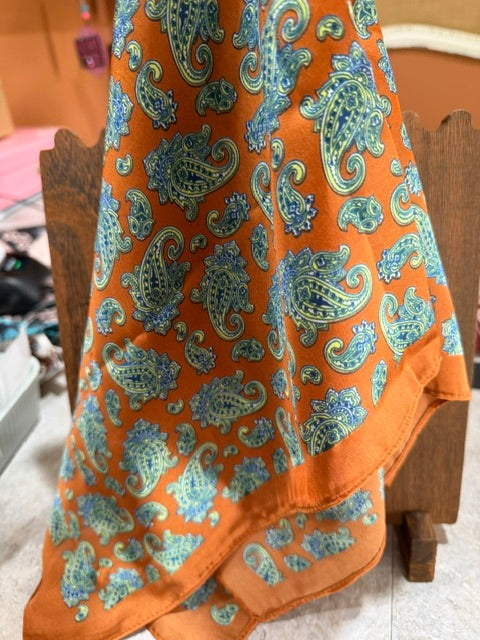 Rust Paisely Wild Rag