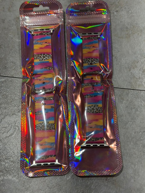 Rainbow Cheetah Watch Band