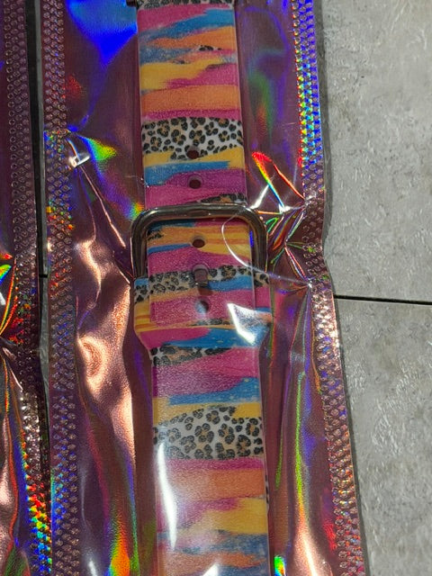 Rainbow Cheetah Watch Band