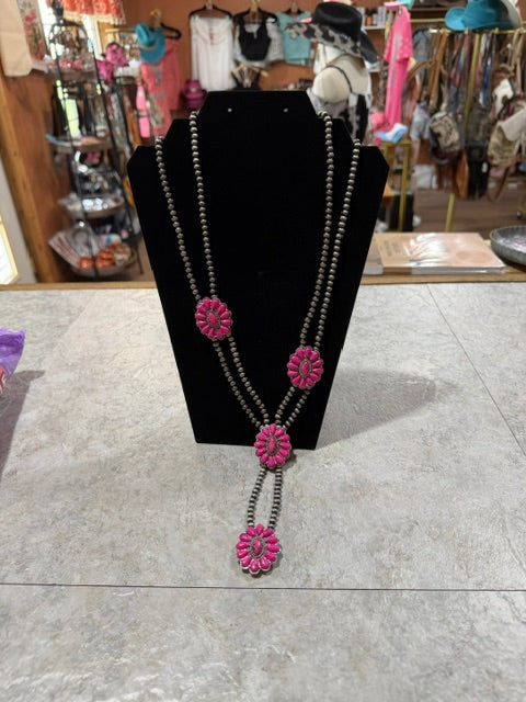 Pink Concho Lariat