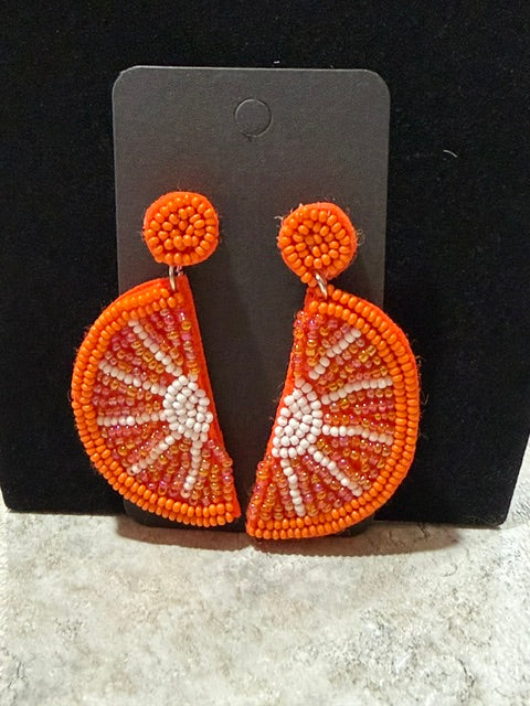 Mango Beaded Earrings