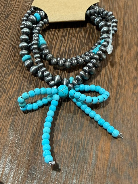 Navajo Bead Bow Bracelet