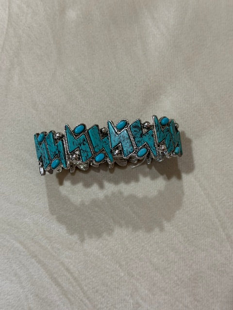 Lightning Bolt Turq Bracelet
