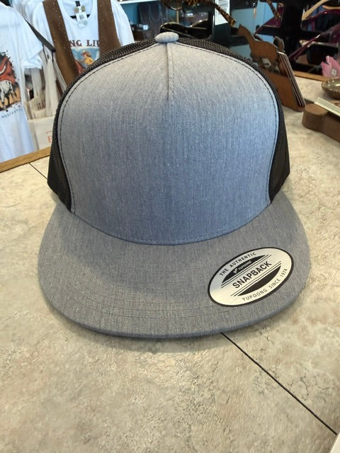 Grey/Black Snapback Hat