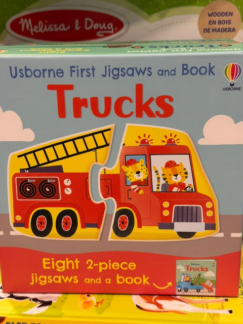 Usborne First Jigsaws and Books: TRUCKS