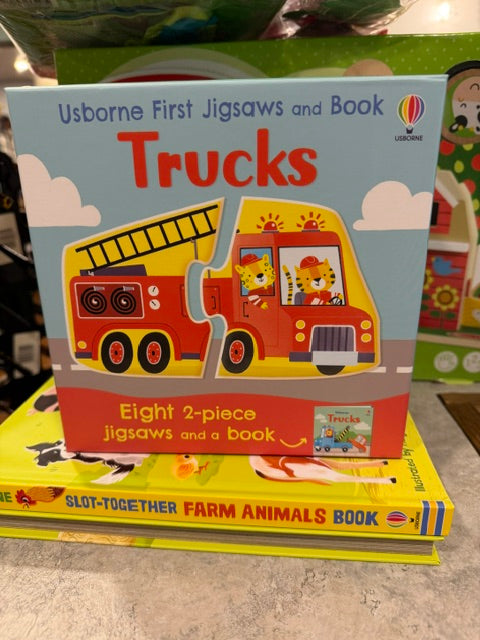 Usborne First Jigsaws and Books: TRUCKS