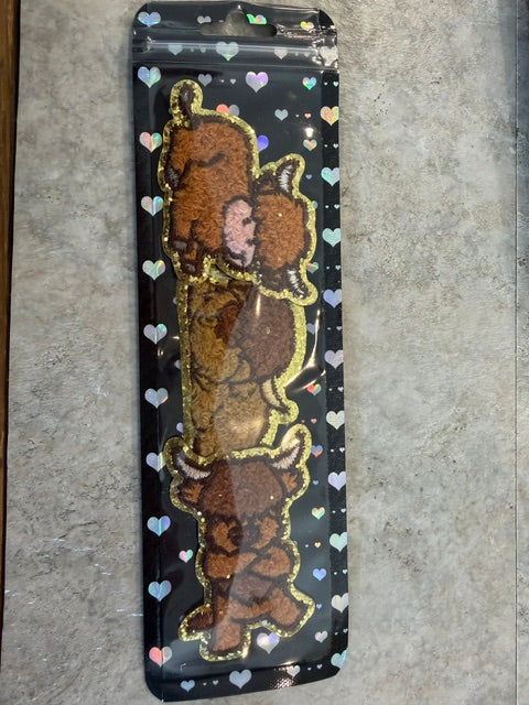 3 PK HIGHLAND COW PATCHES