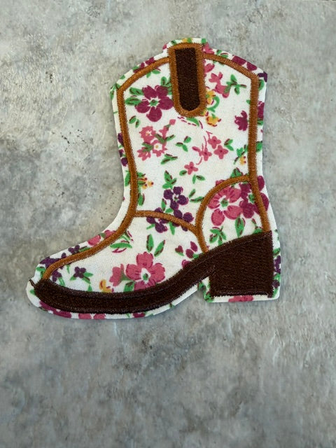 FLORAL BOOT PATCH