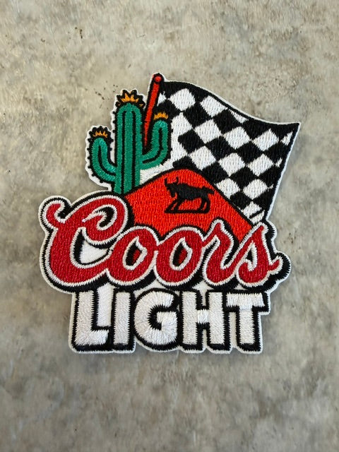 COORS LIGHT FLAG PATCH