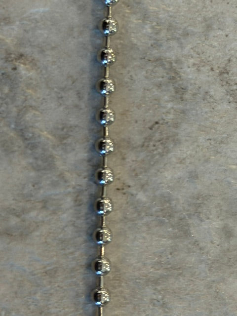 SILVER BALL HAT CHAIN