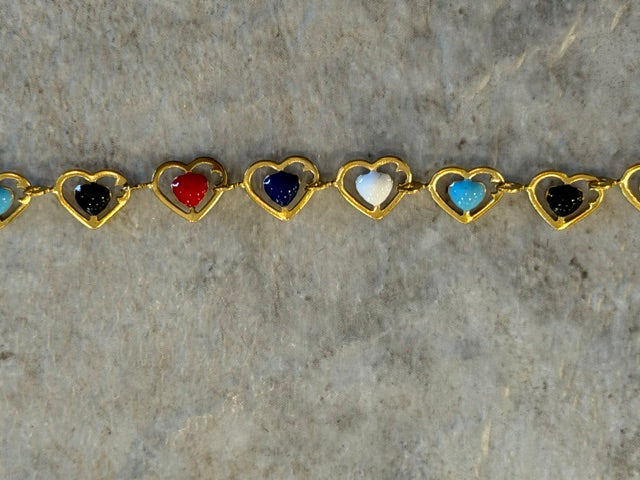 MULTI HEART HAT CHAIN