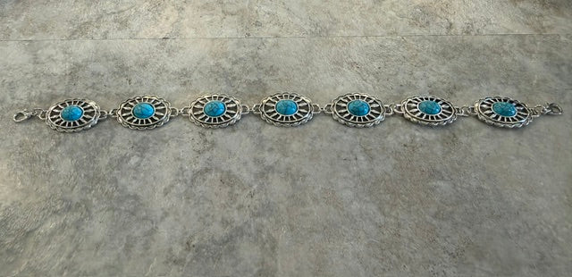 TURQUOISE CONCHO HAT CHAIN