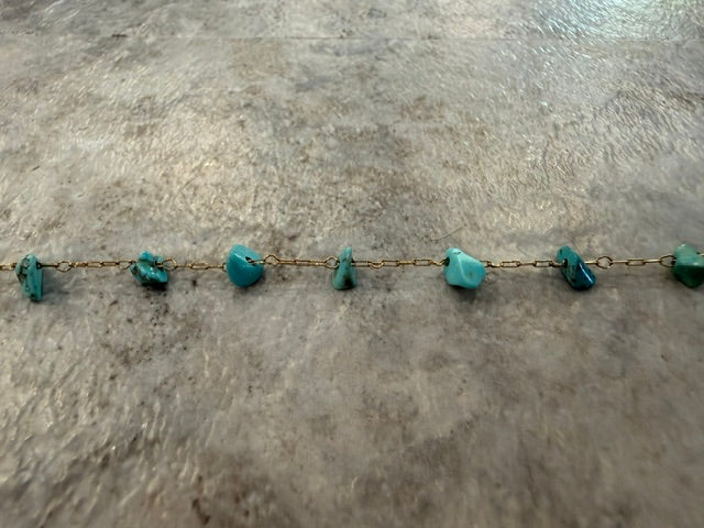 SPACED TURQUOISE HAT CHAIN