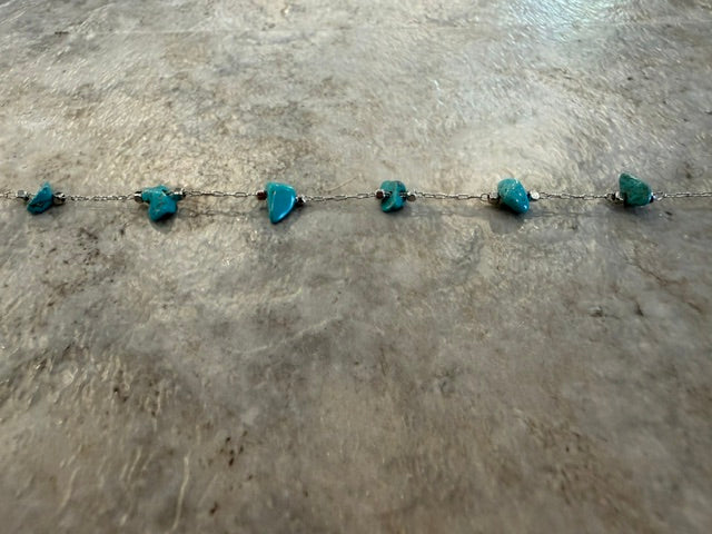 SPACED TURQUOISE HAT CHAIN