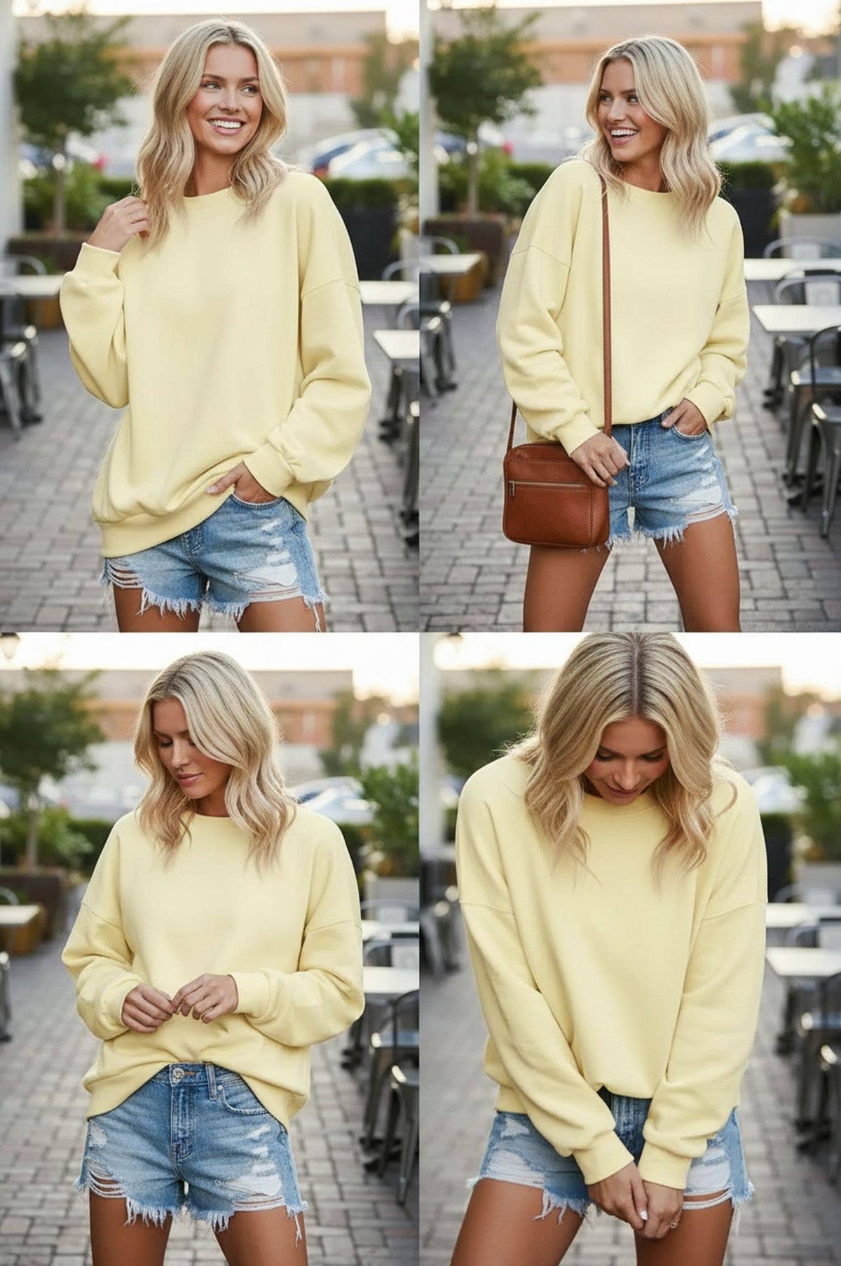 YELLOW SOFT SWEATSHIRT