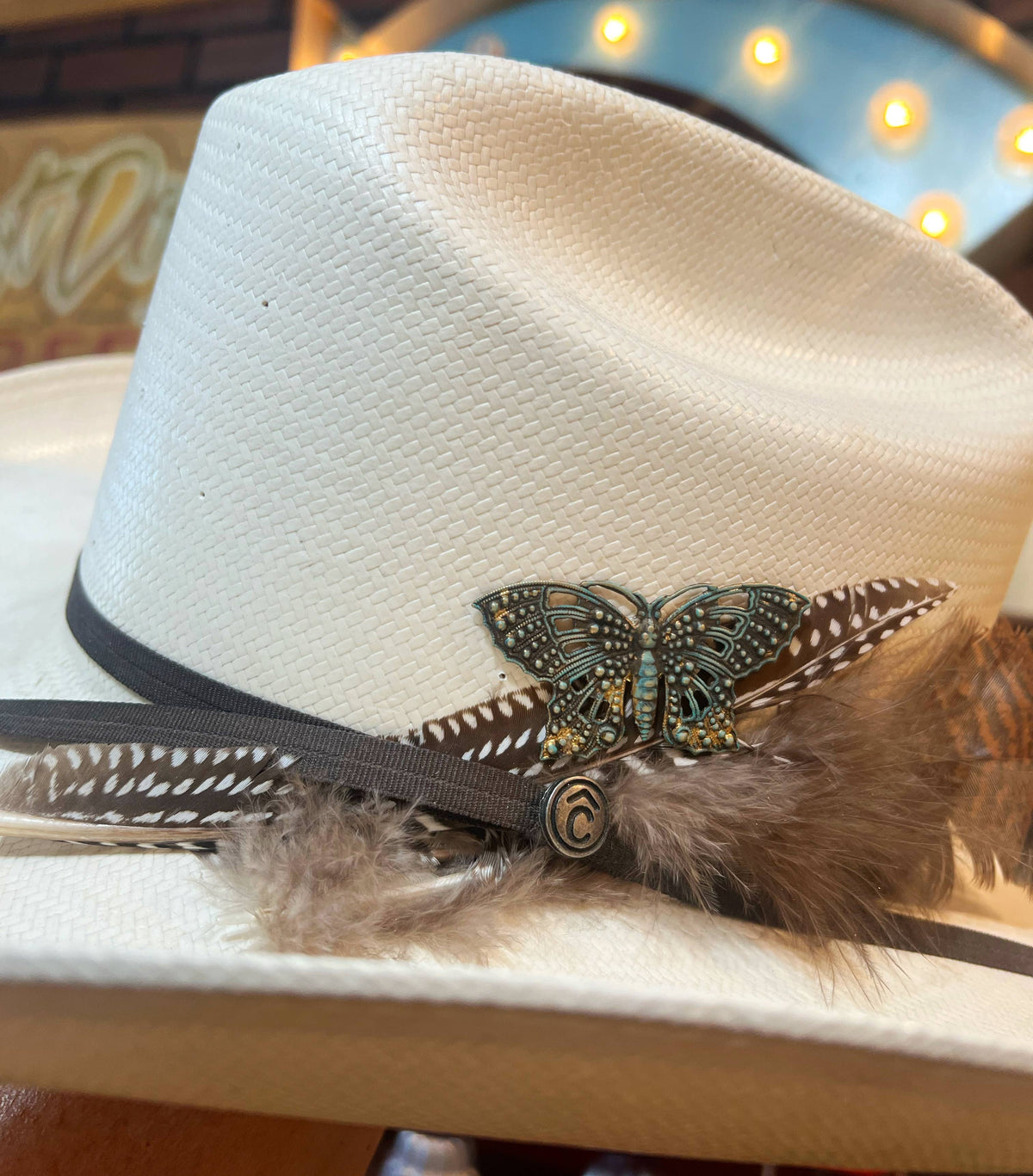 Turquoise Boho Butterfly
