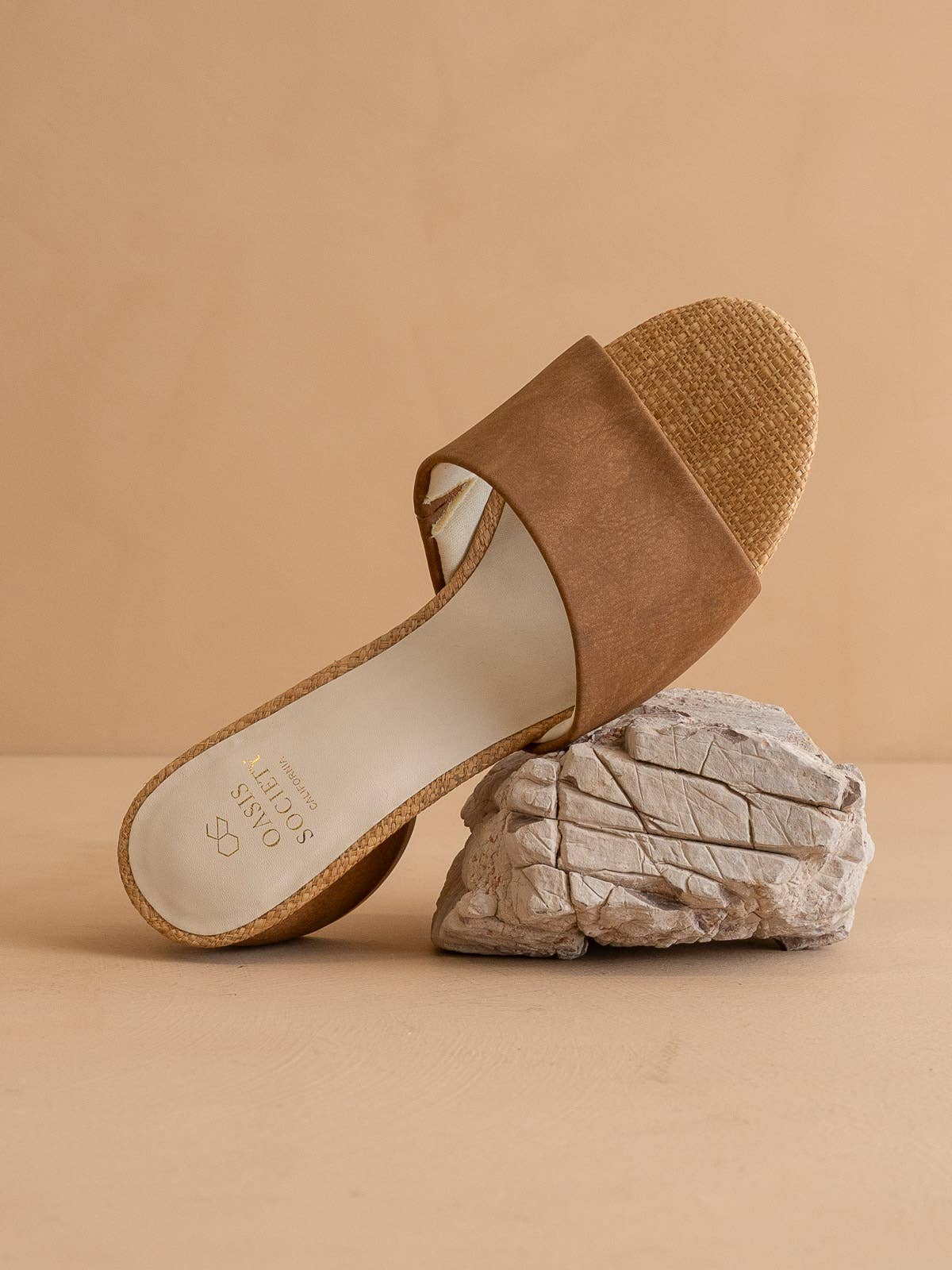 The Paloma Brown Vegan Leather Sandals
