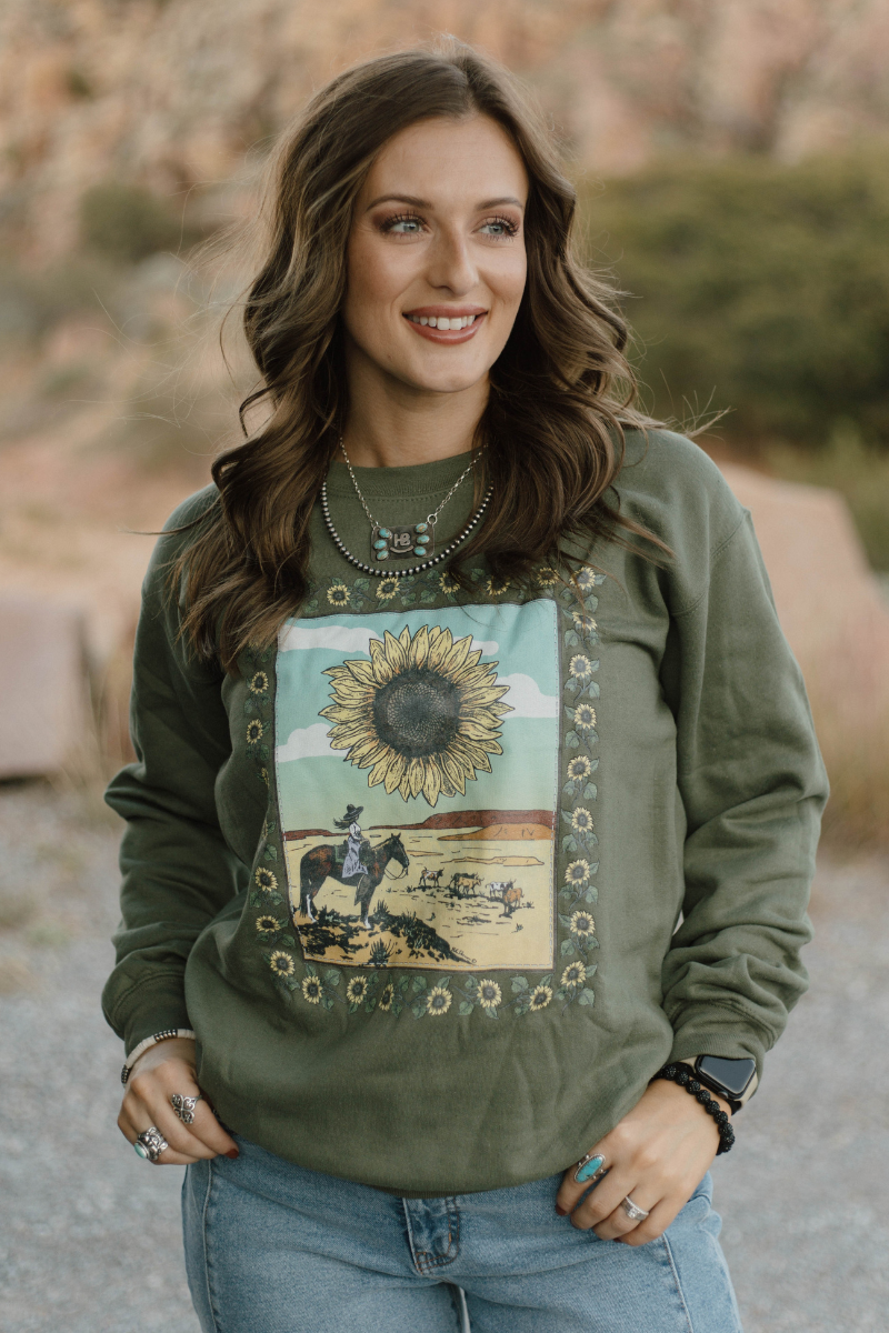 Sunflowers Crewneck