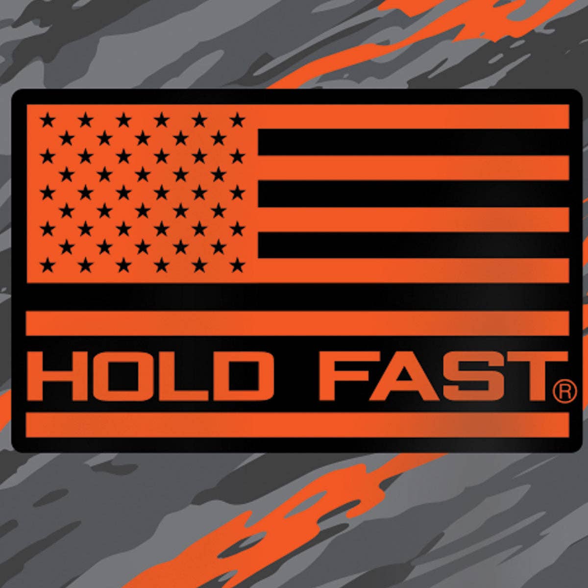 30 oz Stainless Steel Tumbler Painted Stripe Camo: Grey/Orange Camo