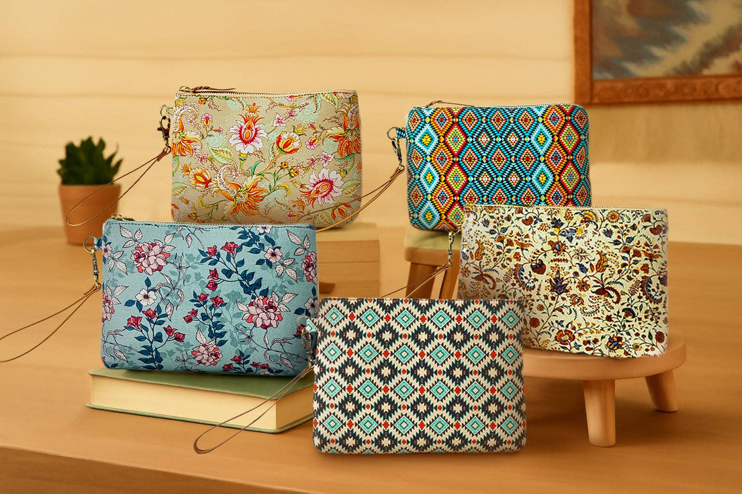 Peace & Serenity Blossoms Clutch Bags