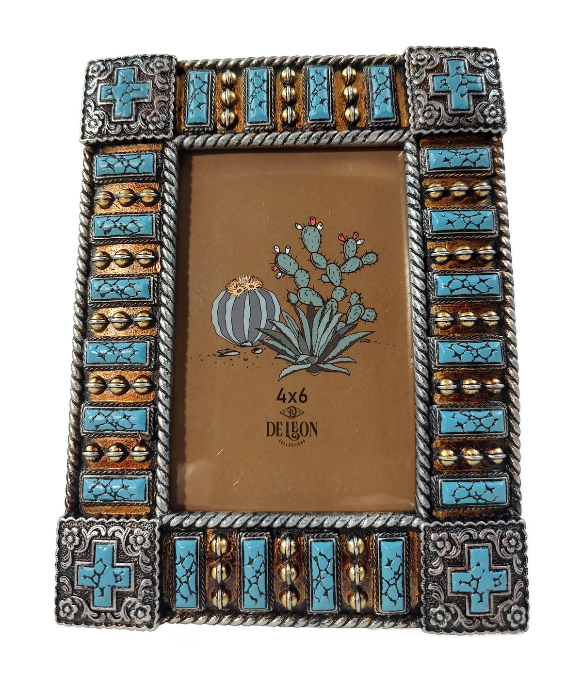 Concho Cross 6” x 4” Picture Frame