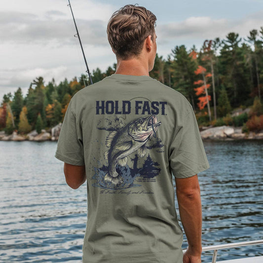 Men's Fishing T-Shirt: Sage