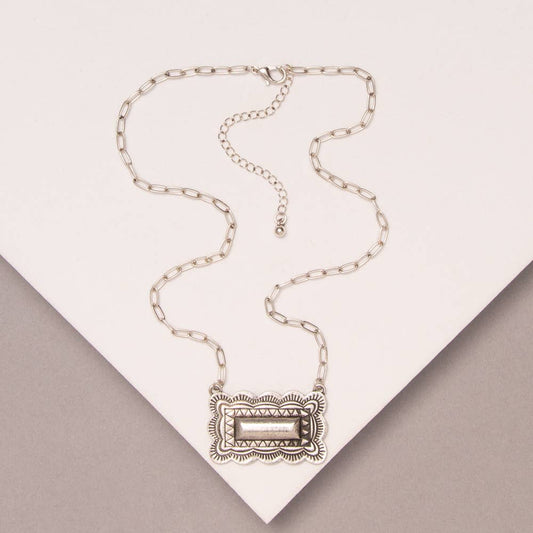 Concho Pendant Necklace