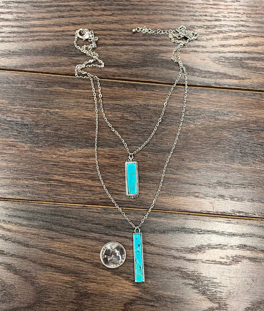 Bar Turquoise Necklace