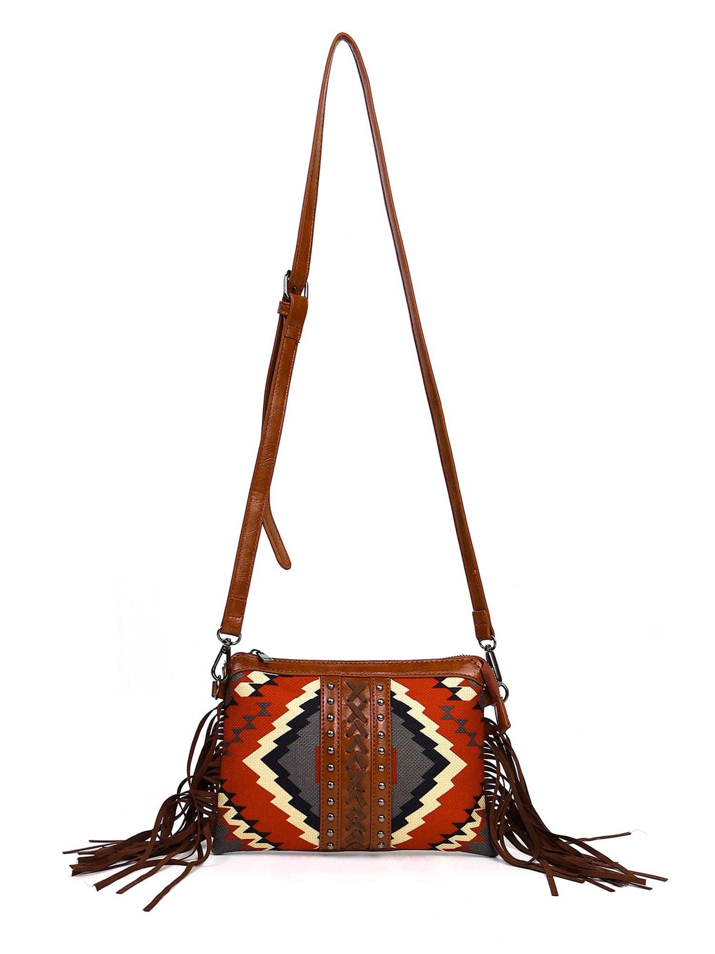 Fringe Aztec Crossbody