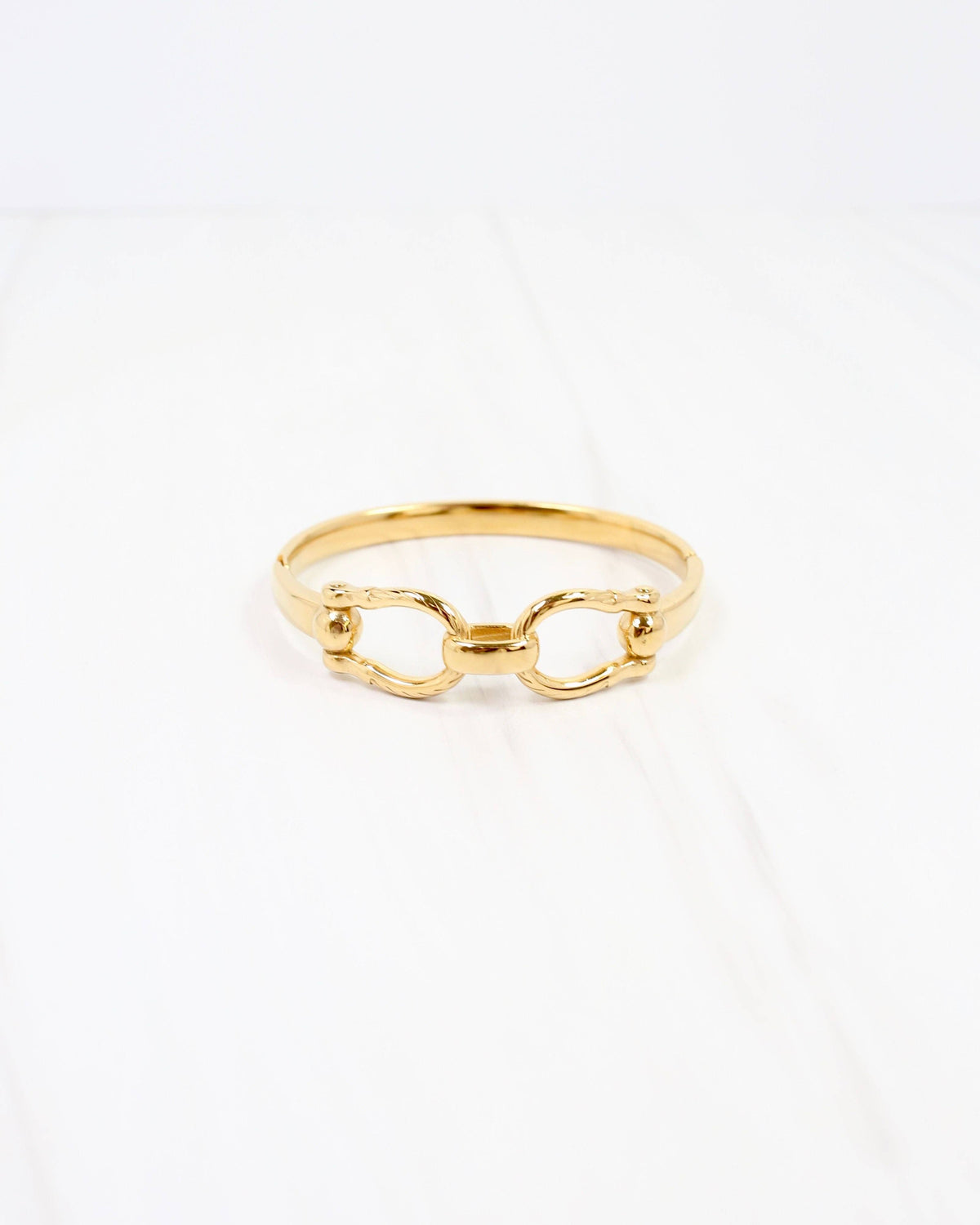 Lockport Horsebit Hinged Bracelet