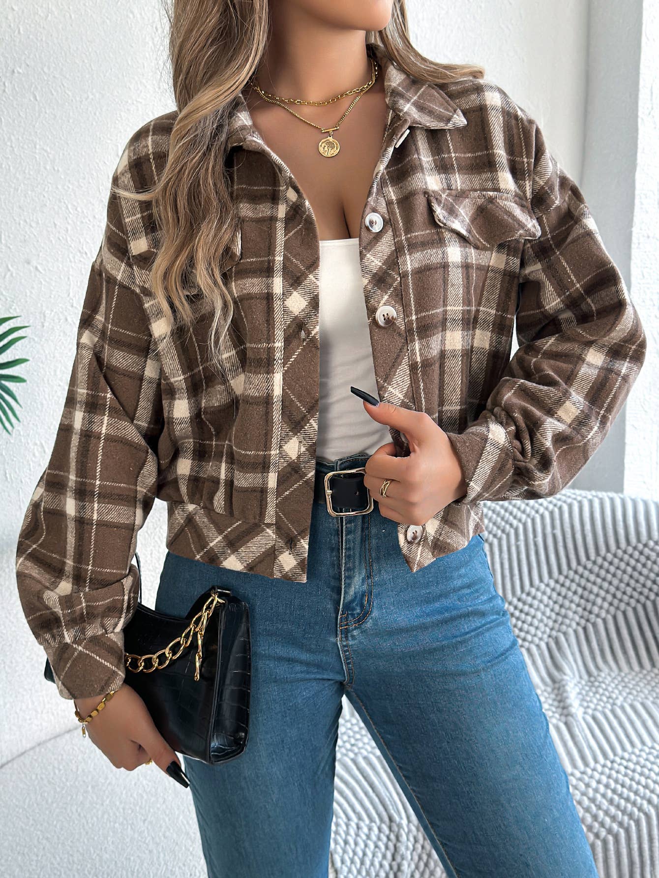Plaid Coffee Jacket