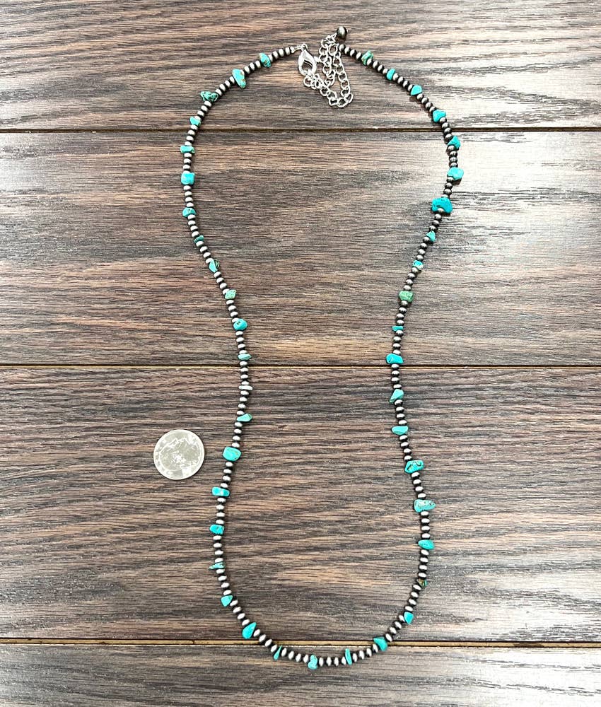 Handmade Navajo Bead, Turquoise Necklace