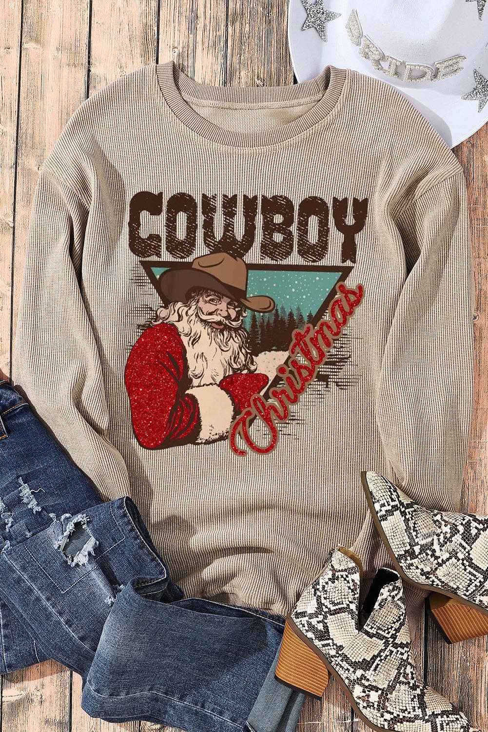Christmas Cowboy Crewneck