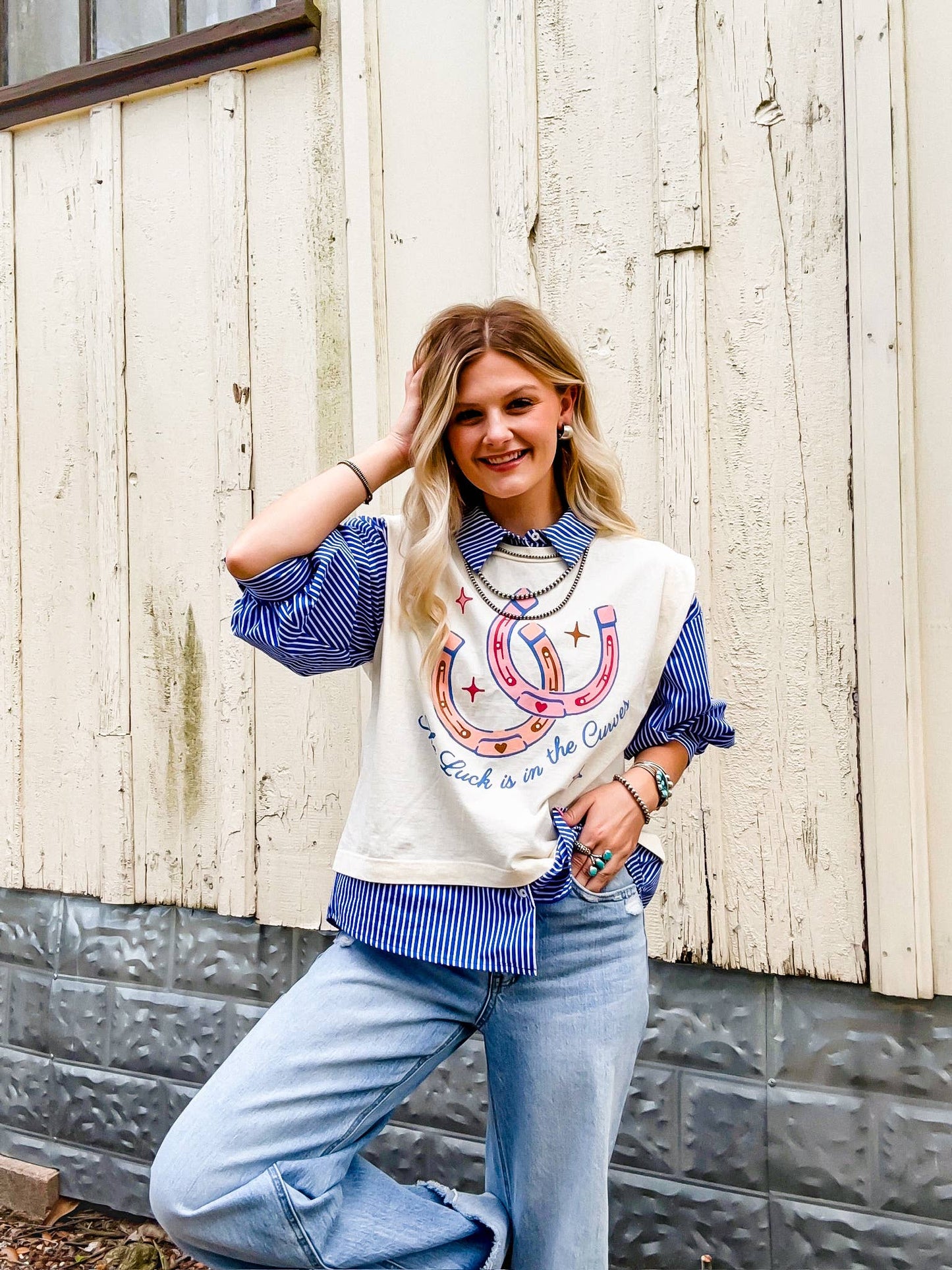The Luck is in the Curves Boxy Tank: 2XL