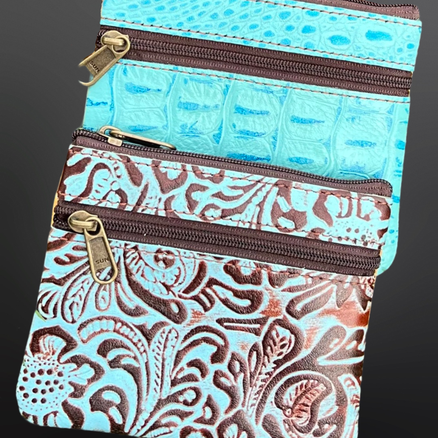 Shades of Turquoise Coin Purse