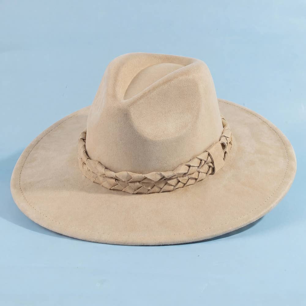 Wide Brim Hat: Camel
