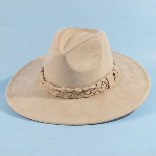 Wide Brim Hat: Camel
