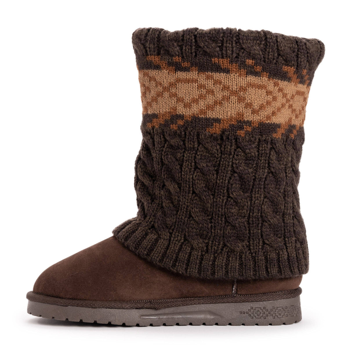 Muk Luks Cheryl Cuff Knit Boots