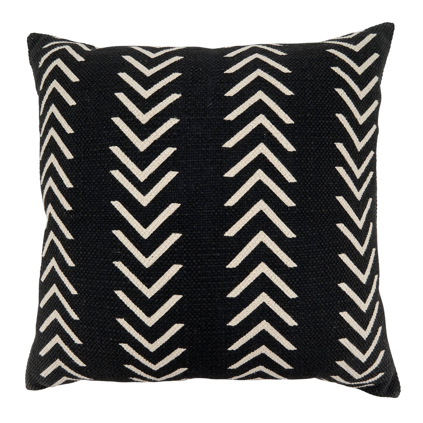 Throw Pillow Cover with Chevron Design 18"