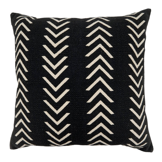 Throw Pillow Cover with Chevron Design 18"