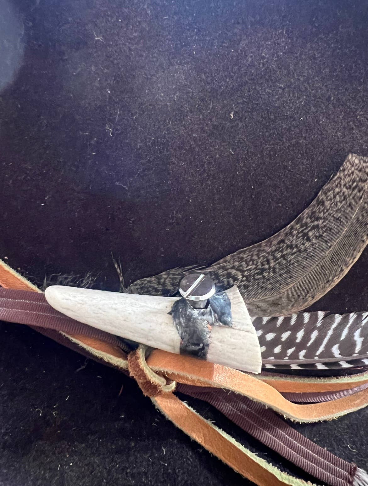 Wild Elk Antler Crystal Soldered Hat Pin