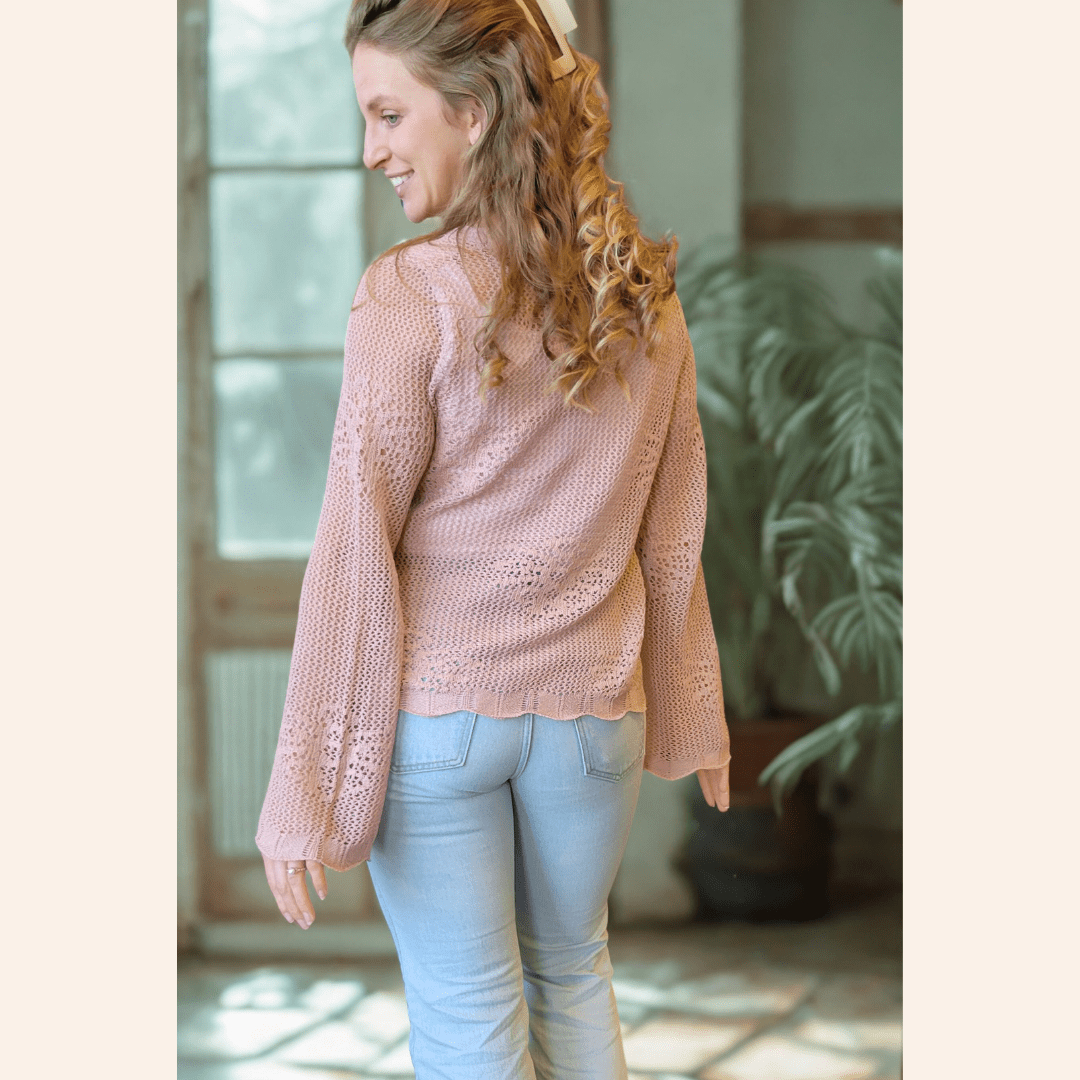 Crochet Bell Sleeve Cardigan