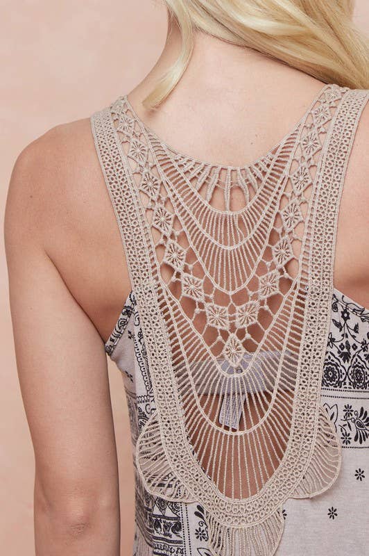 Plus Size Bandana Tank Top